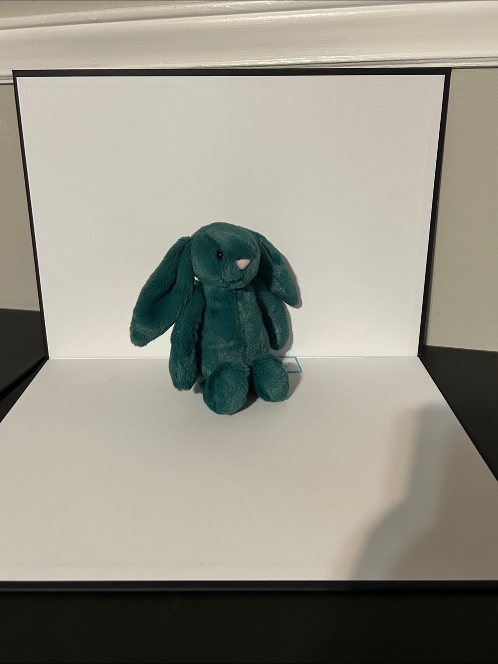 Rare/retired Jellycat Plush Teal Bunny Plush Toy - Home Accents